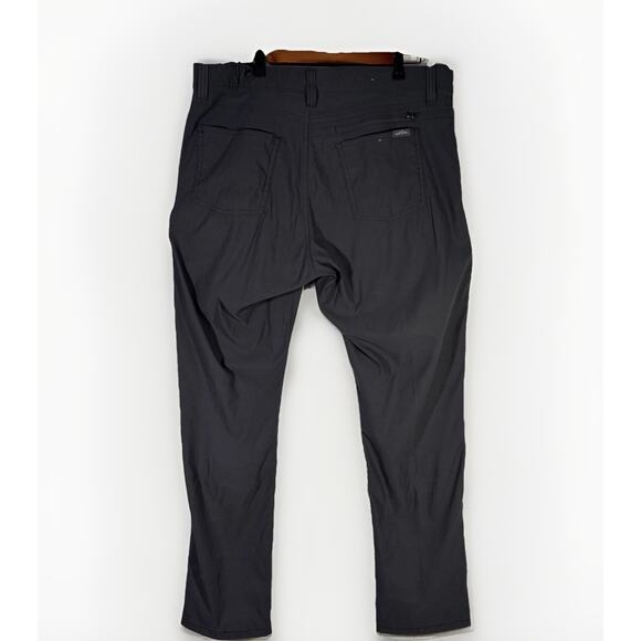 Eddie Bauer Men’s Pants 36x34 Gray Nylon Stretch Hiking Outdoor Water Resistant - Picture 2 of 5